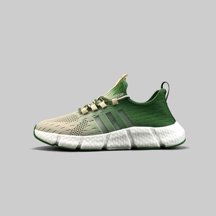 Gradient color cross-border foreign trade Men's Shoes summer breathable popcorn soft bottom casual sneaker mesh shoes men's running shoes