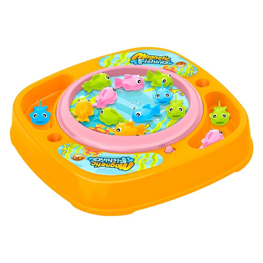 Трансграничная Детская электрическая вращающаяся Магнитная утка Xiaomeng, Детская электрическая Diaoyutai От 1 до 3 лет Игрушки для мальчиков и девочек раннего образования