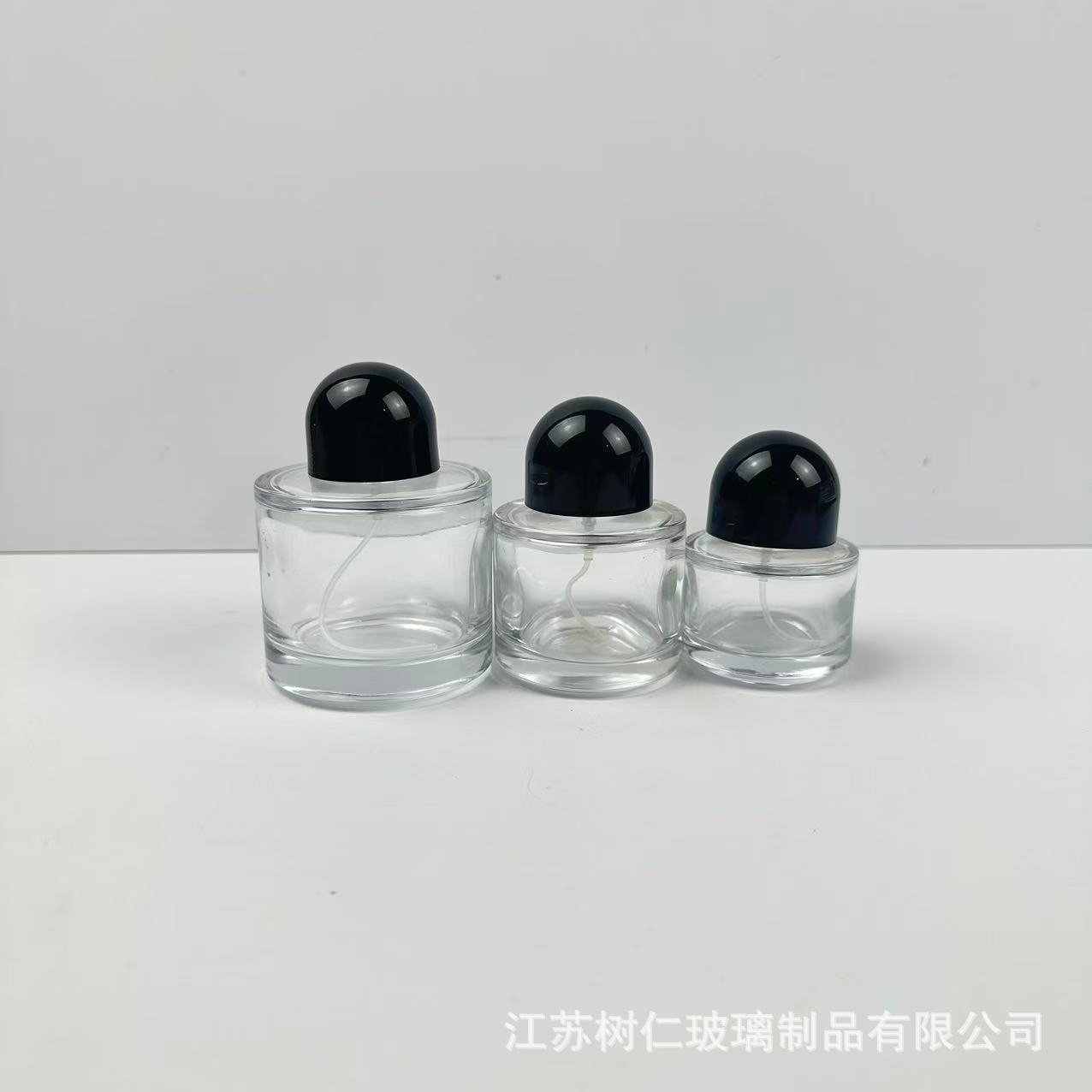 现货批发15卡口玻璃透明分装瓶圆柱款香水瓶便携式喷雾瓶