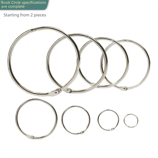 Wholesale Metal Iron Book Rings, Open Rings, Stainless Steel Binder Rings, Calendar Card Rings, Binding Rings