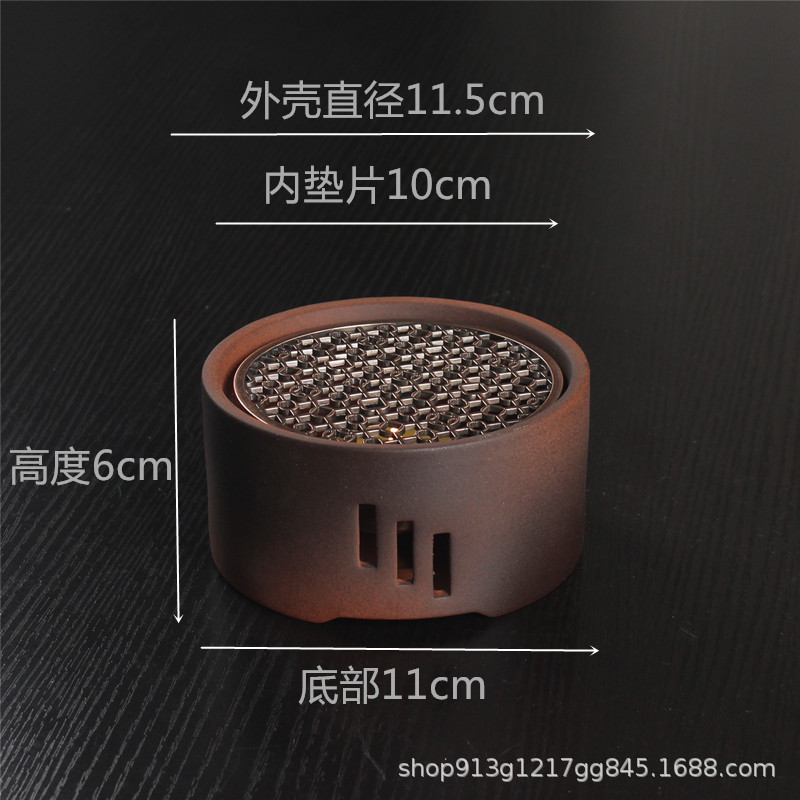 Vela de estilo japonés tetera calentador de té base tetera doméstica calefacción calentador de té Kung Fu ceremonia del té cero con calentador de té caliente