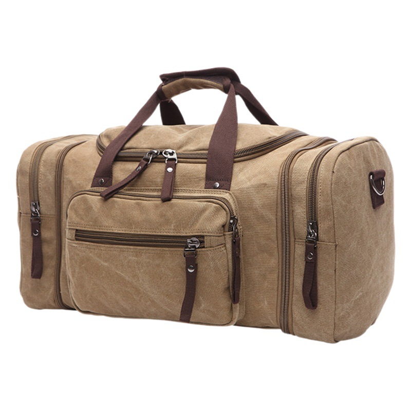 Estilo coreano transfronterizo de gran capacidad de equipaje bolsa de viaje casual de moda al aire libre crossbody portátil bolsa de viaje de lona