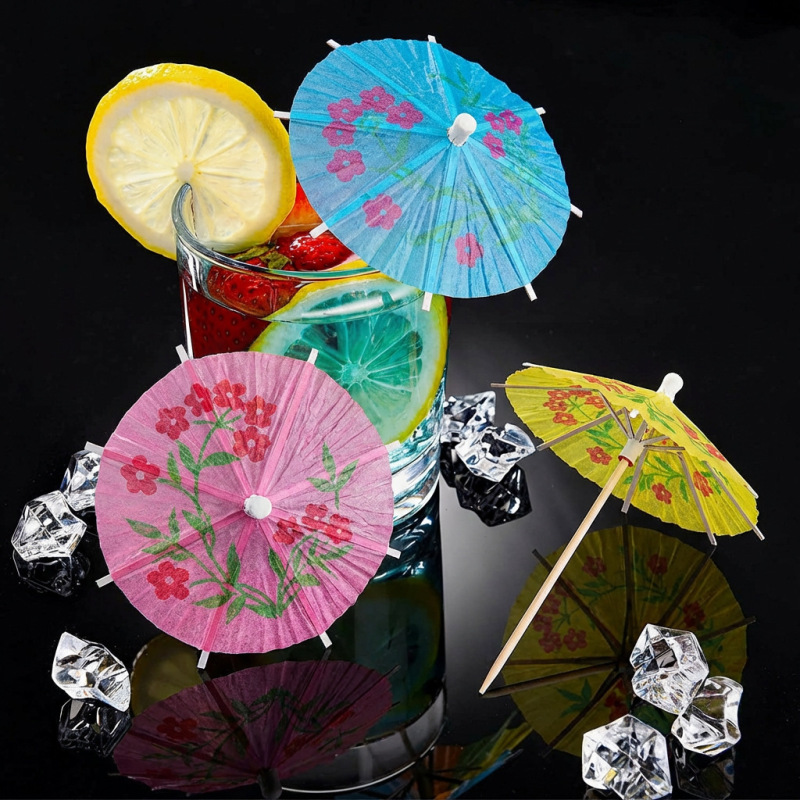 Disposable Paper Umbrellas, Cute Artistic Small Umbrellas, Colorful Fruit Plates, Cocktail Decorations, Creative Cake Toothpick Umbrellas Disposable Paper Umbrellas, Cute Artistic Small Umbrellas, Colorful Fruit Plates, Cocktail Decorations, Creative Cake Toothpick Umbrellas