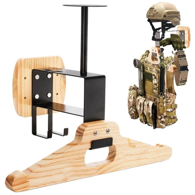 Tactical Helmet Rack Wooden Motosiklet dəbilqə rəfləri