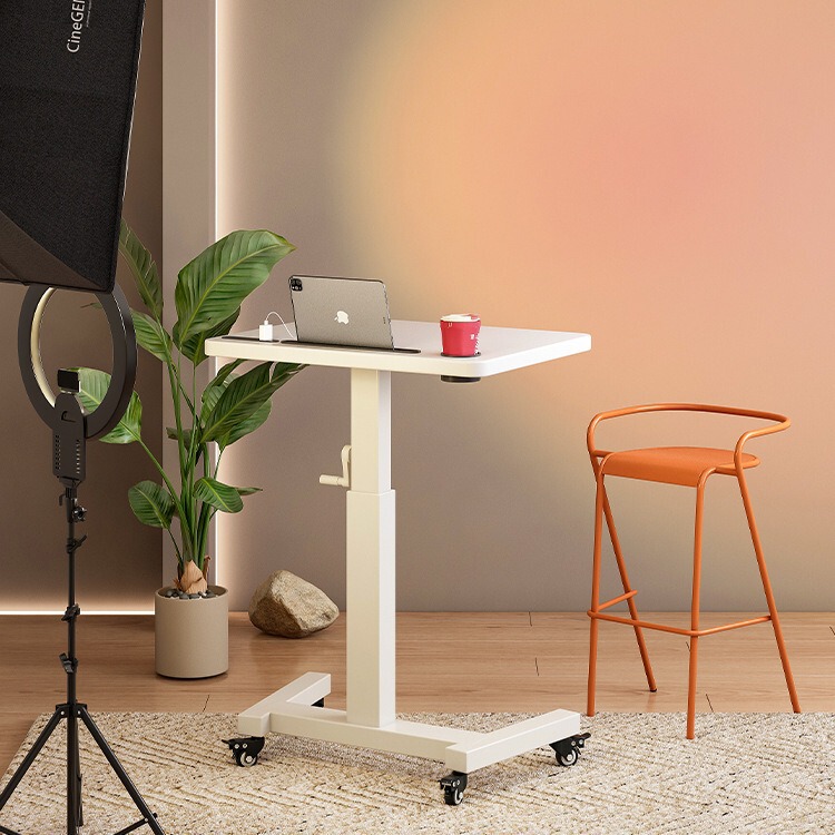 Live broadcast table movable standing workbench anchor special lifting table foldable desk office computer desk