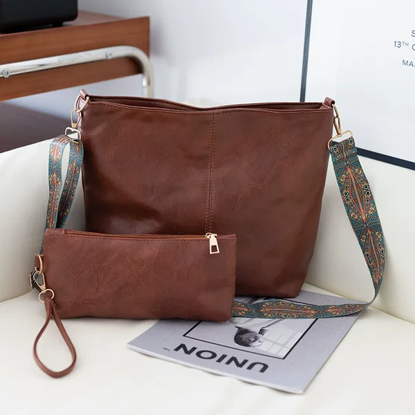 2026 Winter Large Capacity Tote Women's Shoulder Bag Handheld Crossbody Bag Vintage Women's Bag Southern Breeze Cross-Border Trend