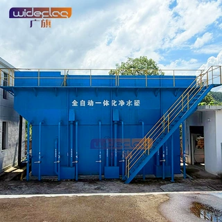 微型净水厂设备 重力集成净水装置 方形重力式无阀一体化净水设备