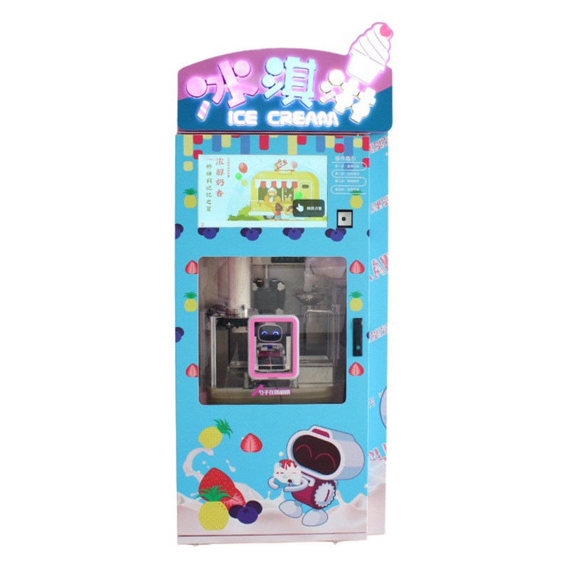 Helado automático/máquina expendedora de helados ventas directas de fábrica inteligente mantenimiento conveniente simple puesto de mercado nocturno disponible