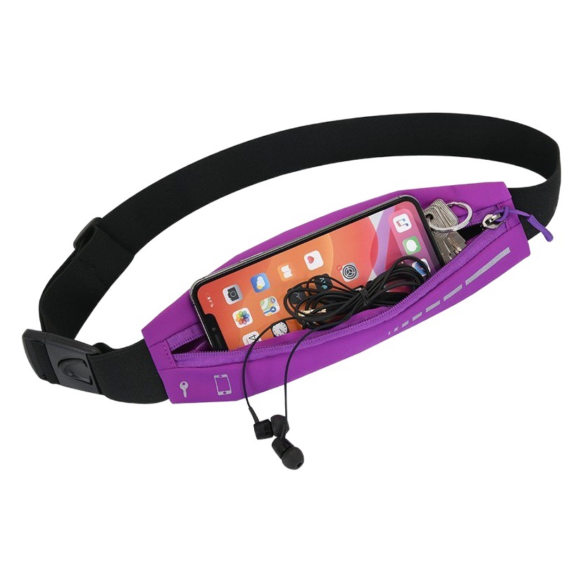 Outdoor Sports Small Satchel Running Fitness Women's Mobile Phone Bag Printable Multi-Layer Casual Portable Waist Bag for Men and Women