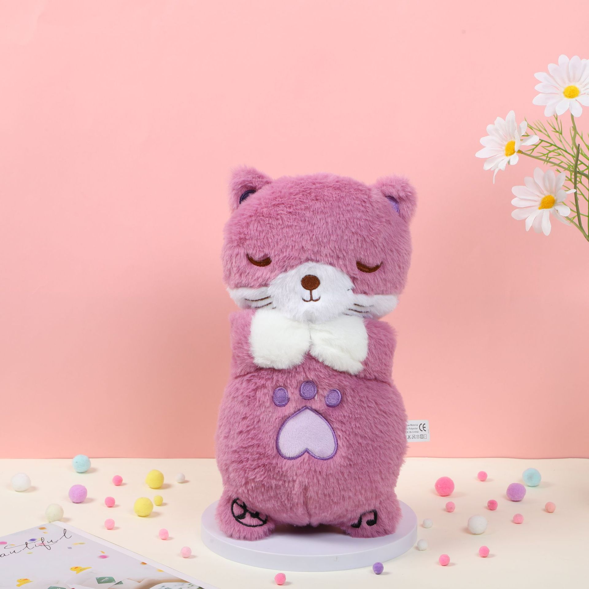 Animales de Peluche con Luz y Música - Nutria, Koala y Oso con Efecto de Respiración