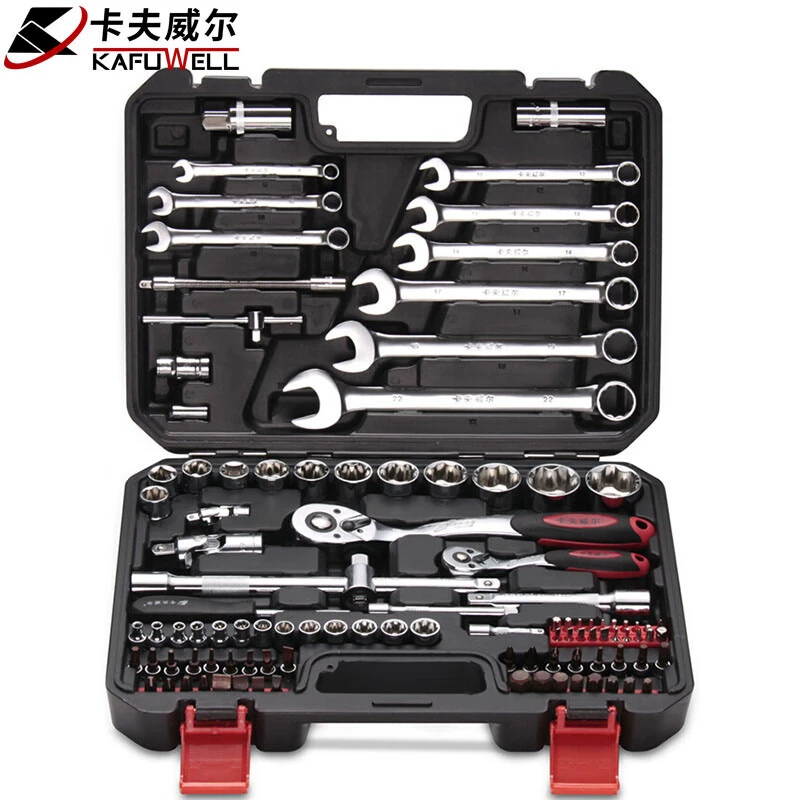 Set, wrench, gloves, universal tubular collar, box