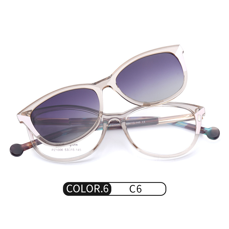 Nuevas gafas de sol magnéticas polarizadas PZ1006 gafas de sol de protección solar al aire libre de moda en la calle pueden equiparse con gafas de luz azul a prueba de miopía