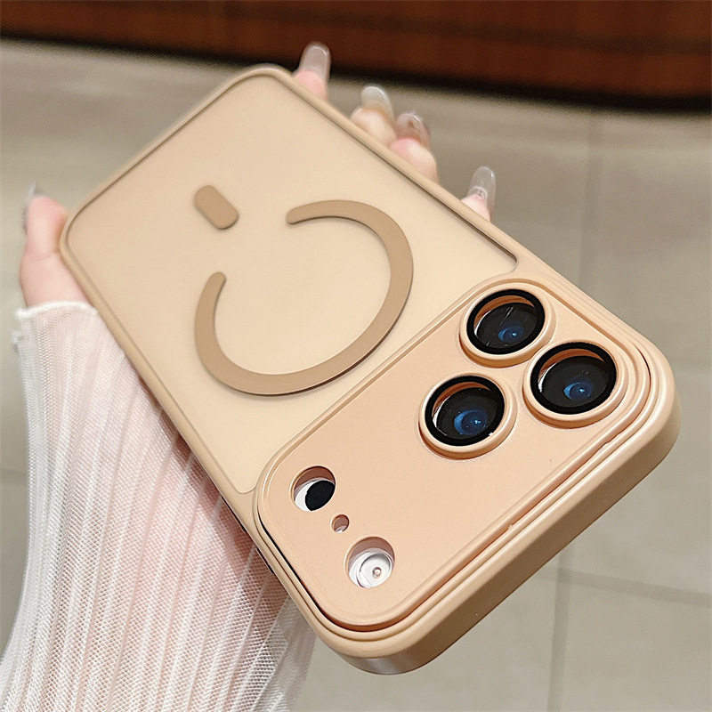 Aplicable para iPhone17pro escudo de succión magnética para teléfonos móviles de silicona 16promax cinta de esmerilado lente cubierta protectora de película