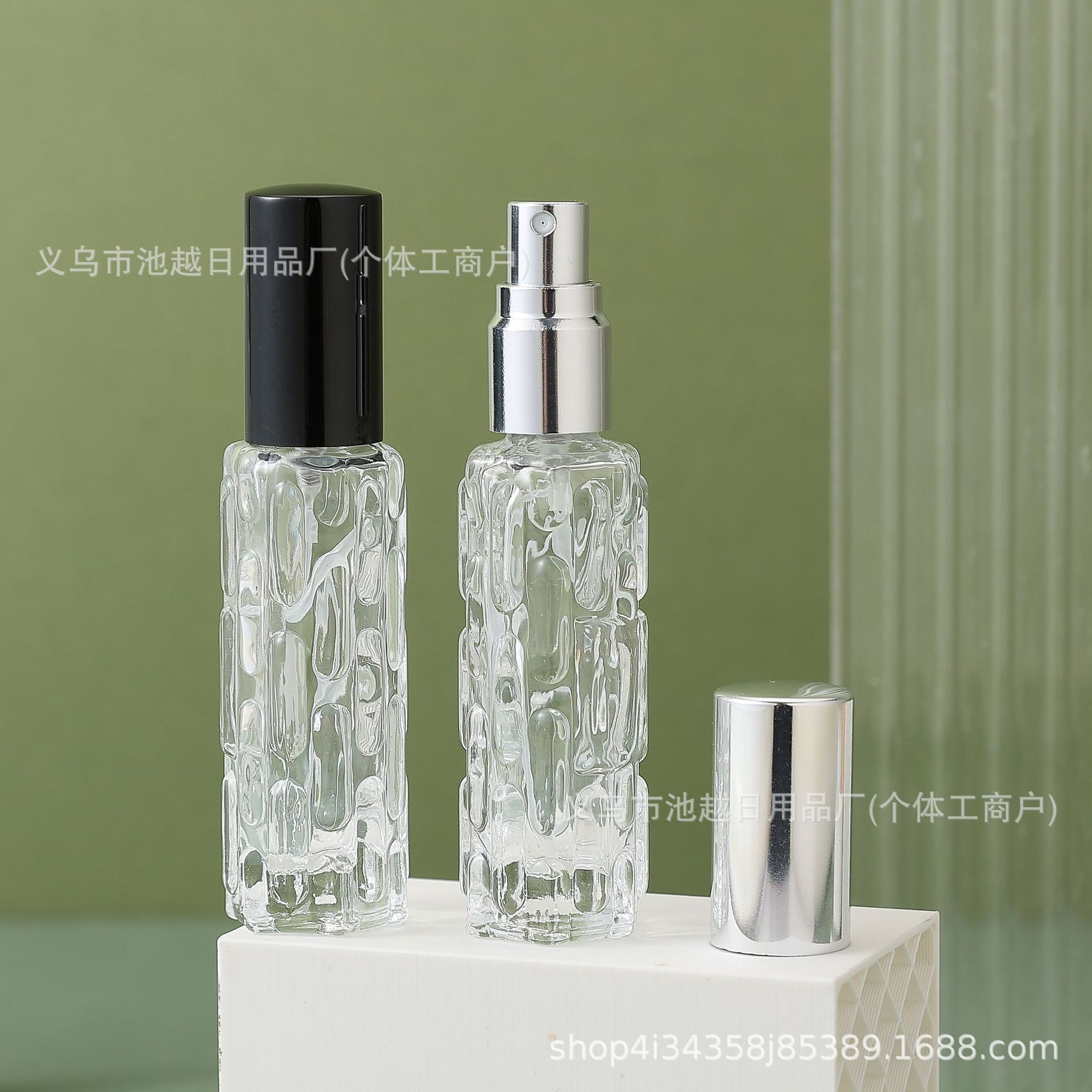 10ml botella de perfume spray botella de vidrio de alta calidad botella vacía portátil viajar botella de muestra pequeña botella de perfume de melón amargo