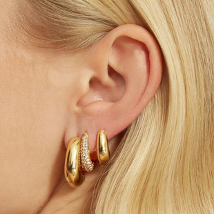 European and American cross-border luxury zircon earrings and earrings, fashion hot models and exquisite ins style earrings jewelry sets wholesale