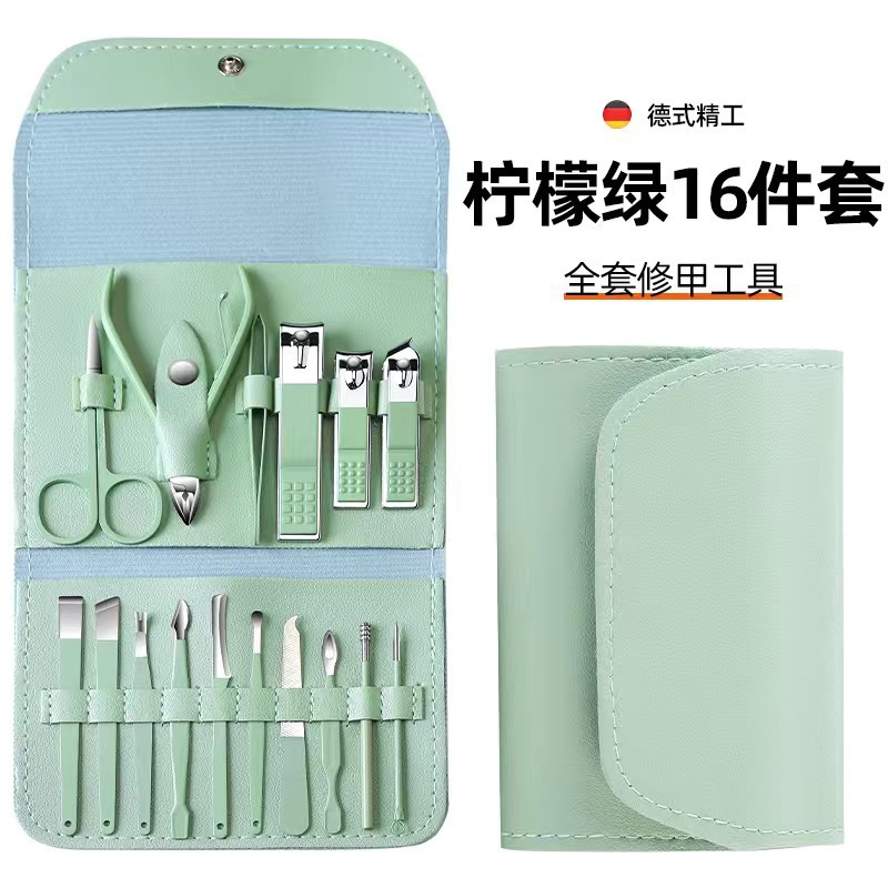 Kit Cortaúñas Acero Inoxidable - Incluye Herramientas Oídos