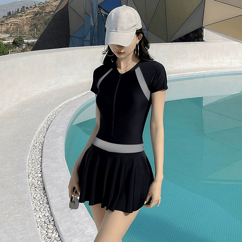 Summer swimwear for students, top with cups