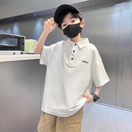 儿童装男童夏装Polo衫短袖2025韩版新款夏季中大童T恤夏款男孩潮t
