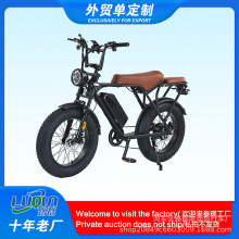 ebike跨境工厂电动车新能源超长续航变速锂电胖胎沙滩雪地自行车
