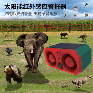 All-round exorcism artifact exorcism mountain boar solar warning light anti-theft human body infrared sensor light wild boar exorcism