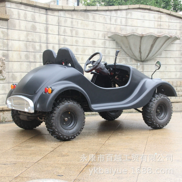 Автомобиль на бензине 110cc 1+1, миниатюрный классический квадроцикл, внедорожник для бездорожья, картинг, пляжный автомобиль