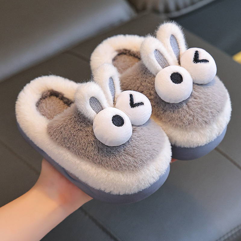 Kinder Wolle Herbst Winter, 2024 neue Modell Mädchen, Indoor Anti Slip und warme Baby Baumwolle Hausschuhe für Jungen, Winter_voghion.com