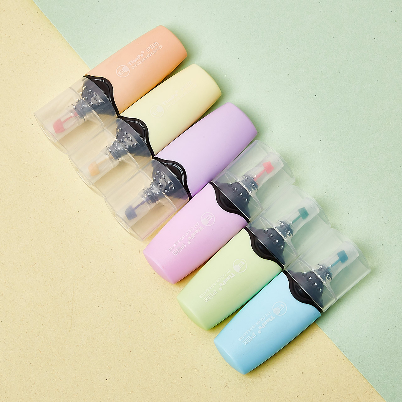 169 protección ocular resaltador de color 6 resaltador de color traje niños regalo estudiante diario pluma macaron resaltador de color