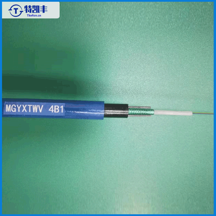 Factory Sells Mining Flame-Retardant Optical Fiber Cables, 4-Core and 8-Core Single-Mode Armored Mgxtsv-4B1.3 Fiber Optic Cables for Coal Mines