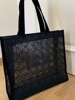 D home beauty gifts, women's shoulder bag, rattan check mesh bag, tote bag, beach bag