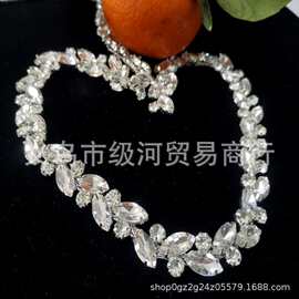 工厂直销批发超闪满钻 diy手链礼服服装 马眼钻花式爪链钻条 辅料