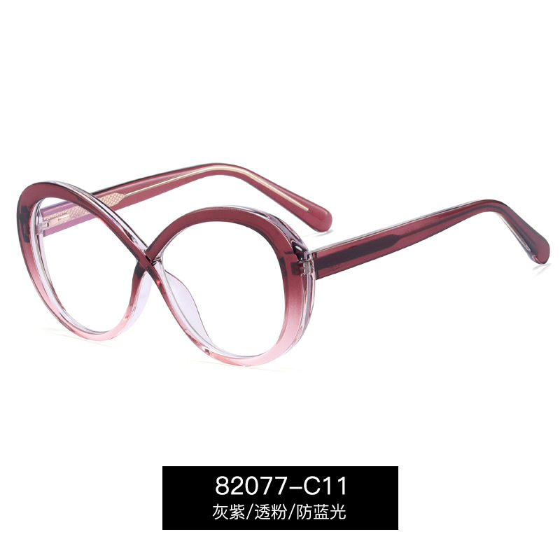 Montura de Gafas Redondas 82077 de TR90 con Filtro de Luz Azul