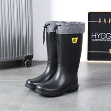 春季成人高筒雨鞋男女士糖果色水鞋时尚防水鞋防滑雨靴工作鞋大码