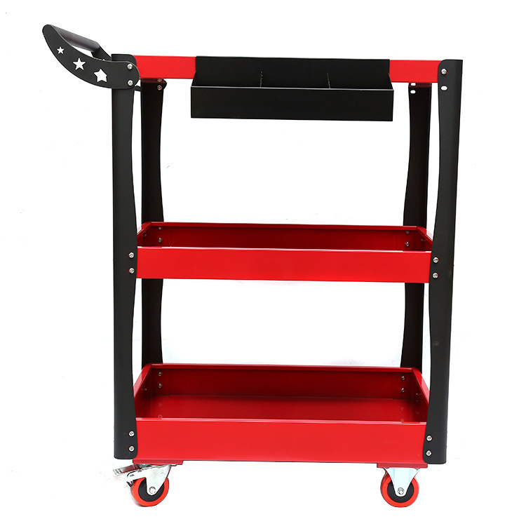 工具车小推车汽修维修三层工具箱多功能移动车间抽屉式手推收纳架