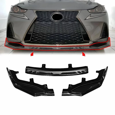 Suitable for Lexus Is250 Is300 Is350 F Sport Front Bumper Surround Front Lip Front Shovel 17-20 (Big Surrounded)