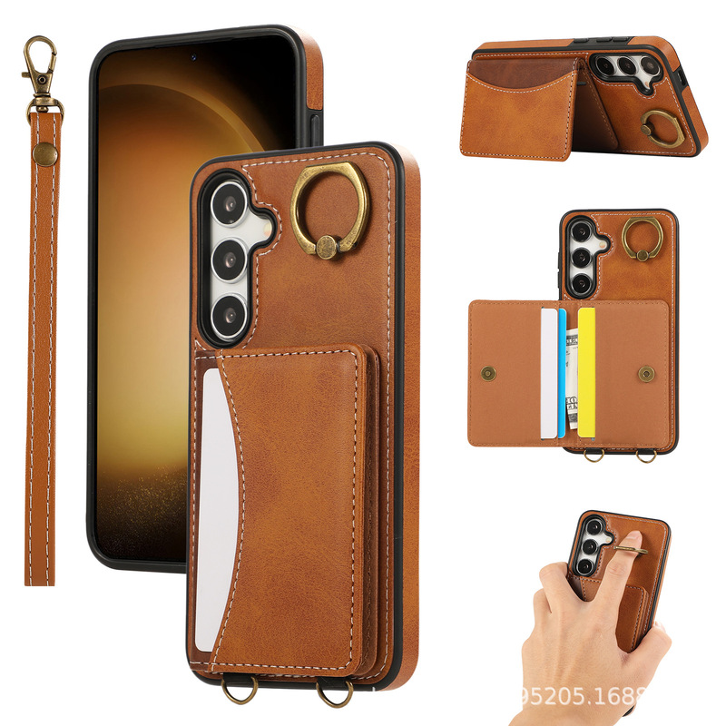 Suitable for Samsung S26 Ultra Card-Inserting Phone Case, S25 A16 Wallet-Style Phone Leather Case, A55 Card Holder Protection Suitable for Samsung S26 Ultra Card-Inserting Phone Case, S25 A16 Wallet-Style Phone Leather Case, A55 Card Holder Protection
