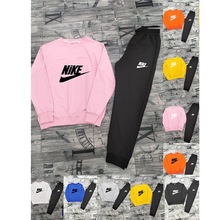 爆款男士女士套装圆领两件套新款户外运动潮流街头休闲欧美外贸