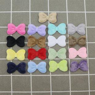 4cm Plush Bow Accessories Material DIY Hair Accessories Headdress Accessories Clothing Toys Shoes and Socks Decorative Accessories