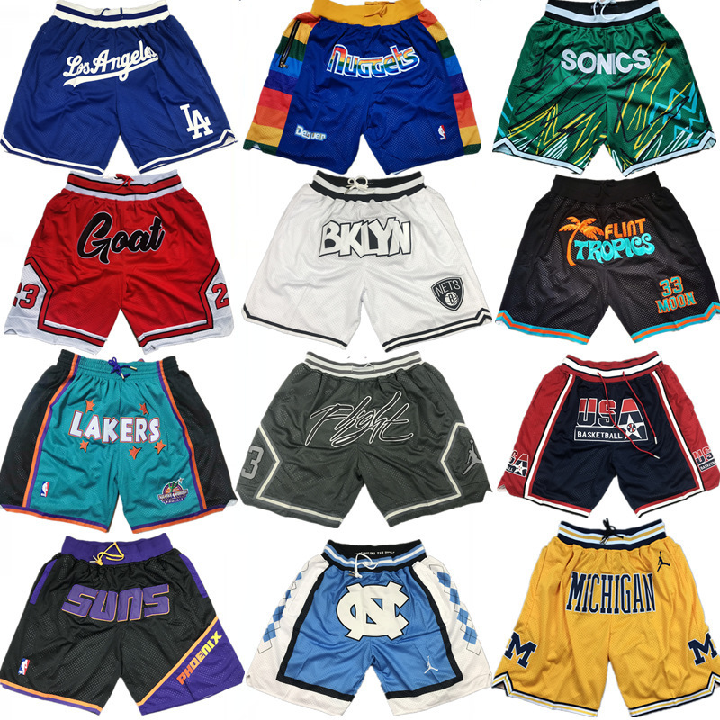Summer Cross-Border Hair Jersey Jersey Pants Suns Durant Lakers 23 Jorjen Training Sports Pants Men's and Women's