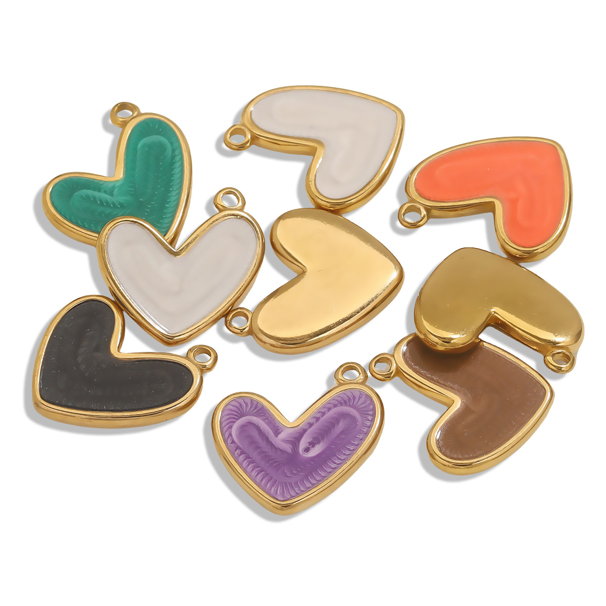 Retro, Classic Style Style 1 Piece 304 Stainless Steel PVD Coated Real Gold Plated Heart Shape Pendant Pendant