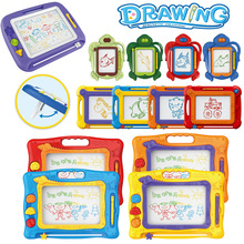 外贸亚马逊儿童彩色磁性塑料画板涂鸦绘画印章写字板早教学习玩具