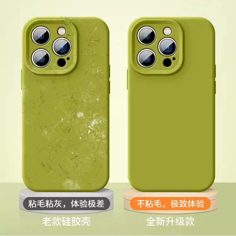 Силиконовый совместимый чехол для Apple iPhone 16, защитный чехол для 16 Pro Max, простой элегантный дизайн, защита от падений