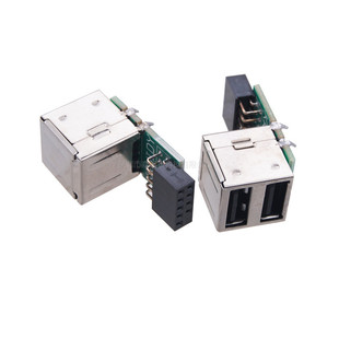 �[��USB�Uչ�D�ӽ��^2��HUBֱ�Ӳ�̨ʽ�C����9pin�ӿ�9ᘼ��弴��