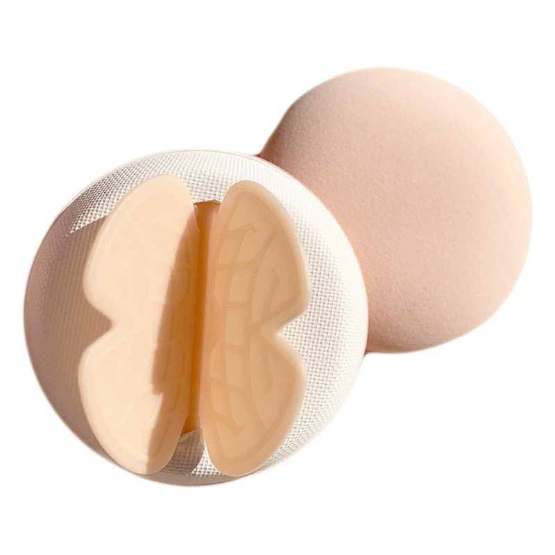 Новая бабочка на воздушной подушке Пуховка для пудры Мини-воздушная подушка Инструмент для макияжа Красота Ручка бабочки Съемная круглая BB Cream Powder Puff