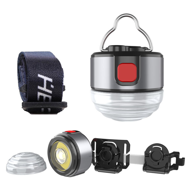 Nuevo faro transfronterizo multi-funcional seis en uno camping luz de trabajo de emergencia luz brillante linterna portátil larga resistencia