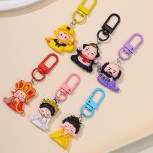 国风潮流卡通可爱西游记唐僧孙悟空情侣钥匙扣包包挂件旅游纪念品