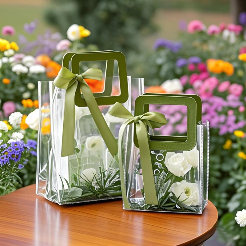 38 Women's Day Transparent Gift Bag Tote Bag Wedding Bridesmaid Gift Bag Packaging Birthday Gift Box