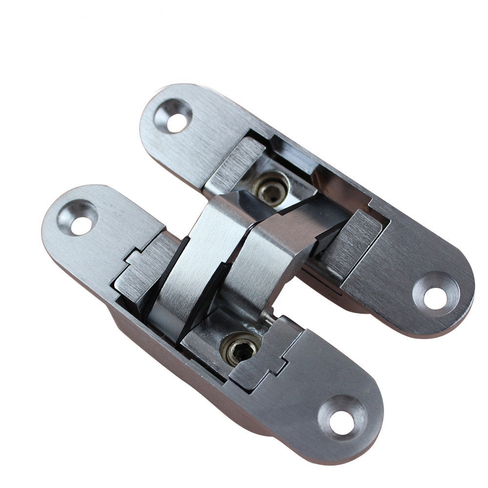 Bisagra invisible pesada de la puerta de plegamiento de la bisagra de la Cruz de la bisagra de puerta ocultada ajustable tridimensional portadora de carga 40KG