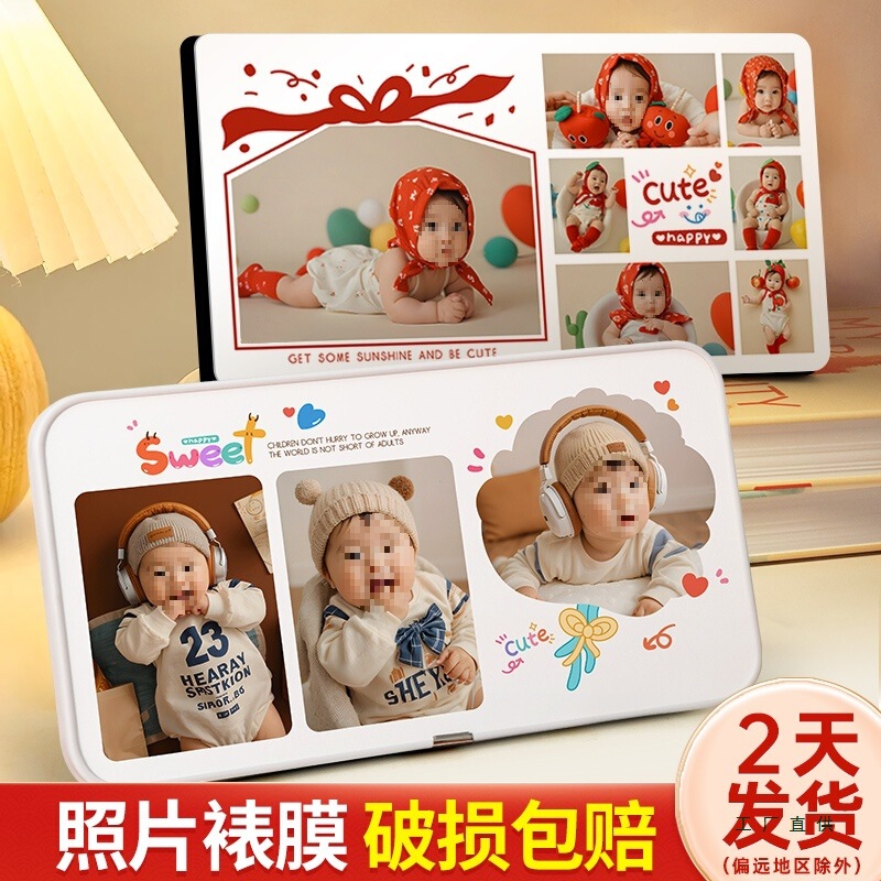 Print Children's Photos, Customize Photo Frames, Develop Photos, and Create a Family Portrait in a Crystal Photo Album with a Grid-Like Display Print Children's Photos, Customize Photo Frames, Develop Photos, and Create a Family Portrait in a Crystal Photo Album with a Grid-Like Display