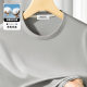 Liquid Ammonia mercerized Cotton Youth Men's Short-sleeved T-shirt Ice Silk High-grade Solid Color Summer New Loose Half-sleeved T-shirt