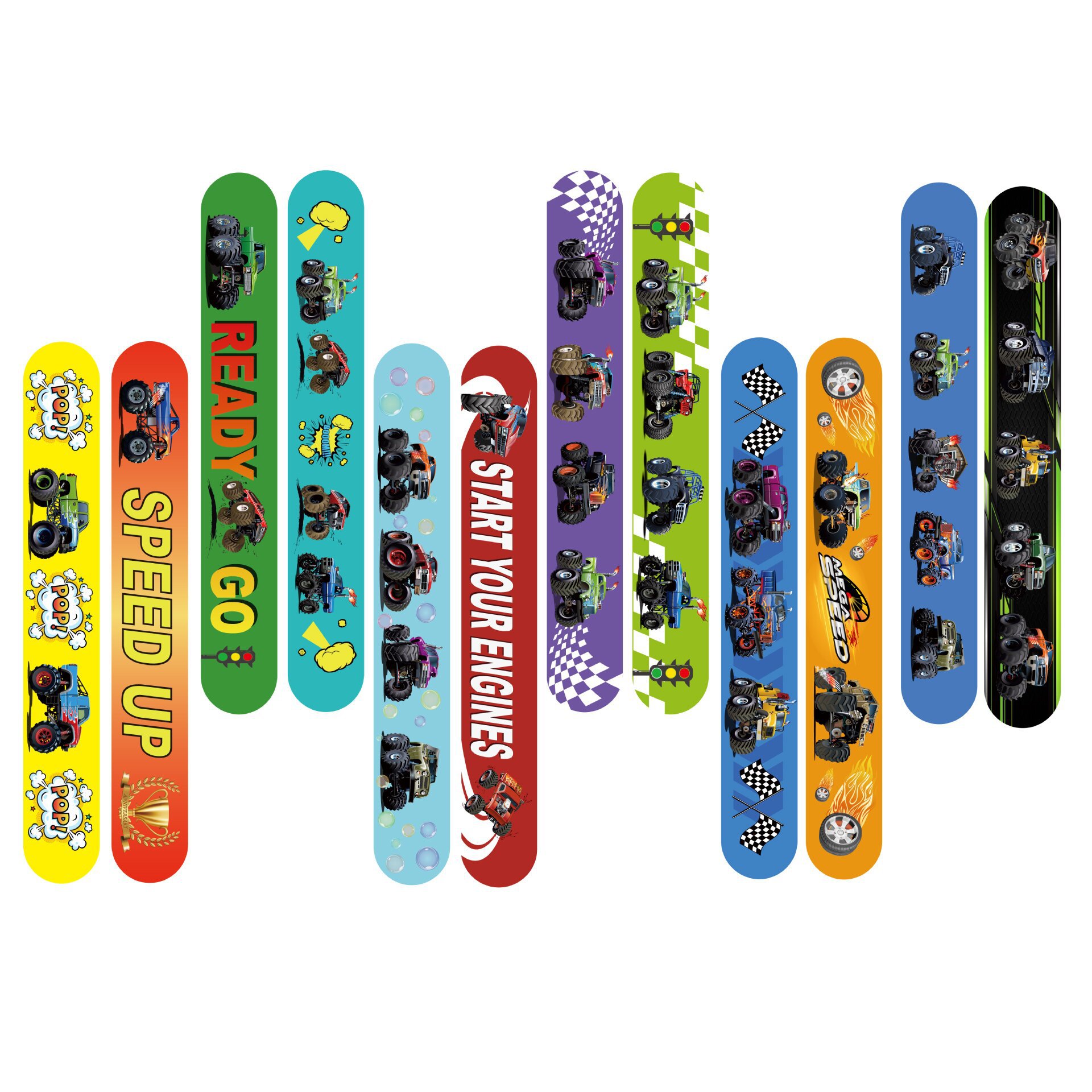 Transfronterizo Amazon nuevo monstruo coche temático juguetes para niños pulsera decoración